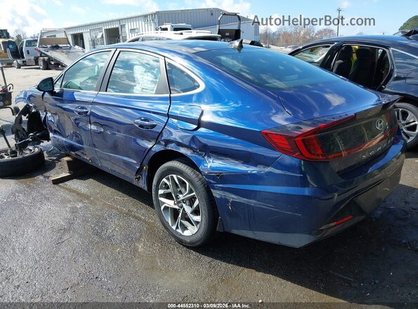 5NPEF4JAXLH038202 2020 HYUNDAI SONATA Blue Trasero izquierdo