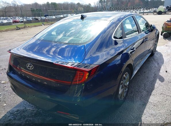 5NPEF4JAXLH038202 2020 HYUNDAI SONATA Blue Trasero derecho