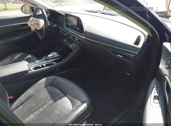 5NPEF4JAXLH038202 2020 HYUNDAI SONATA Blue Vista interior delantera