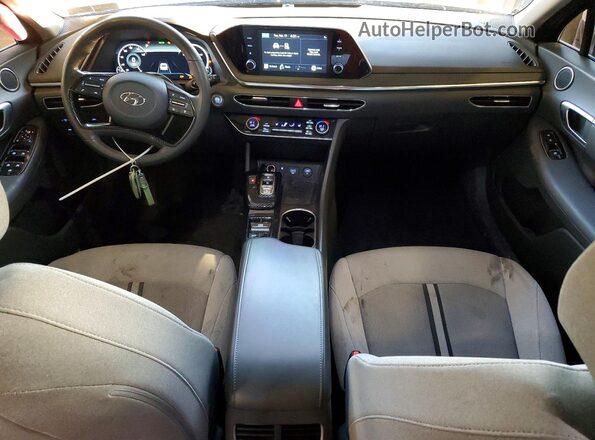 5NPEF4JAXMH102739 2021 HYUNDAI SONATA Серый Вид панели приборов