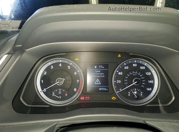 5NPEG4JA2MH100416 2021 HYUNDAI SONATA Черный Вид щитка приборов