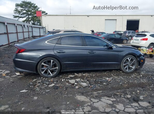 5NPEJ4J27MH068363 2021 HYUNDAI SONATA Серый Вид задней части салона