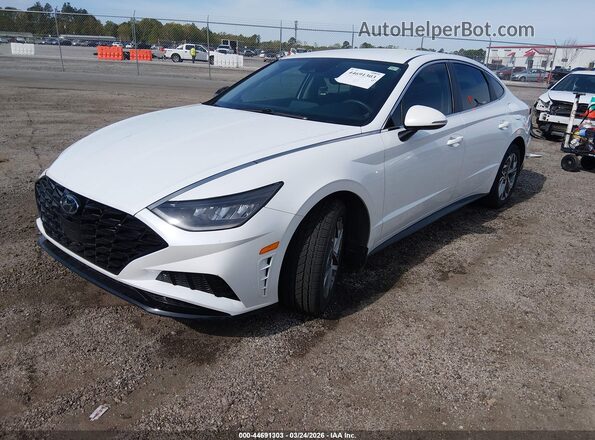 5NPEL4JA6MH083695 2021 HYUNDAI SONATA White Vista tres cuartos delantera izquierda