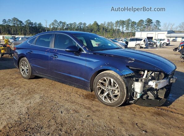 5NPEL4JA8NH138326 2022 HYUNDAI SONATA Синий Передняя правая четверть