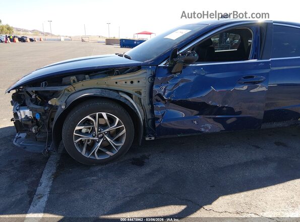 5NPEL4JAXNH141891 2022 HYUNDAI SONATA Blue Widok z przodu
