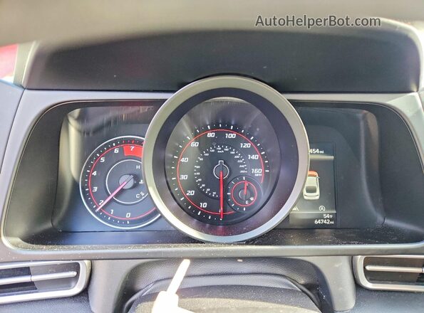 5NPLL4AG3NH080251 2022 HYUNDAI ELANTRA Red Вид щитка приладів