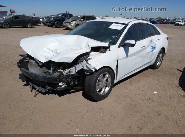 5NPLL4AG9MH034907 2021 HYUNDAI ELANTRA White Przód lewy