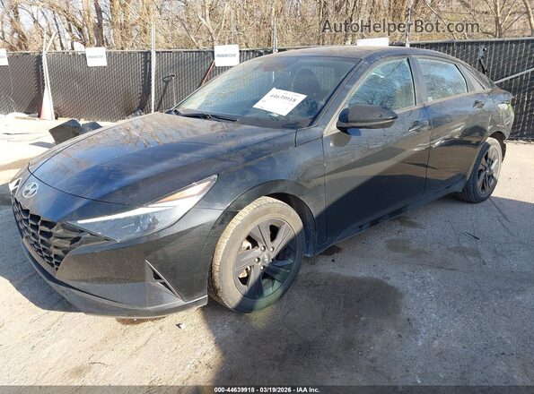 5NPLM4AG0MH017569 2021 HYUNDAI ELANTRA Черный Передняя левая четверть