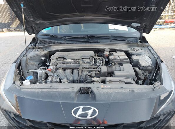 5NPLM4AG0MH017569 2021 HYUNDAI ELANTRA Черный Вид сзади