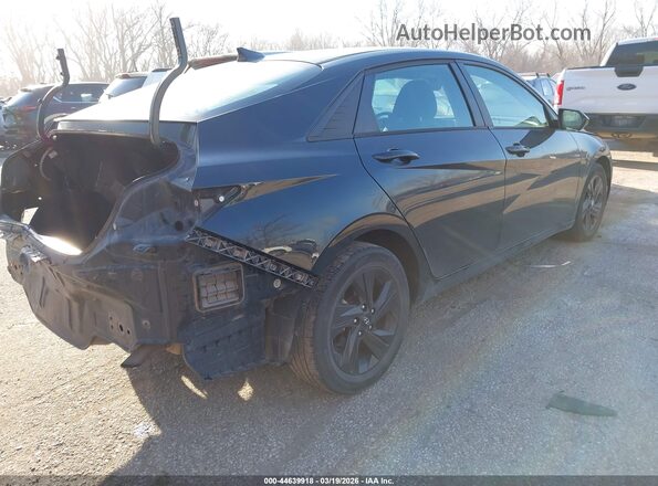 5NPLM4AG0MH017569 2021 HYUNDAI ELANTRA Черный Задняя правая четверть