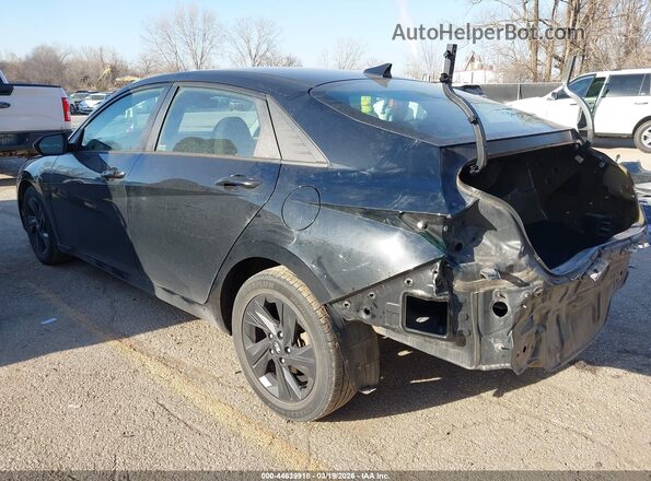 5NPLM4AG0MH017569 2021 HYUNDAI ELANTRA Черный Задняя левая четверть