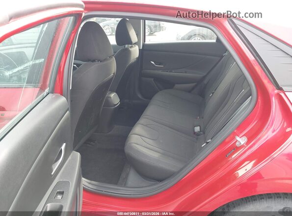 5NPLM4AG4PH114858 2023 HYUNDAI ELANTRA Red Widok naklejki z numerem VIN