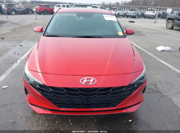 5NPLM4AG4PH114858 2023 HYUNDAI ELANTRA Red Widok zestawu wskaźników