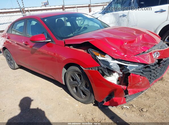 5NPLM4AGXMH023945 2021 HYUNDAI ELANTRA Красный Передняя правая четверть