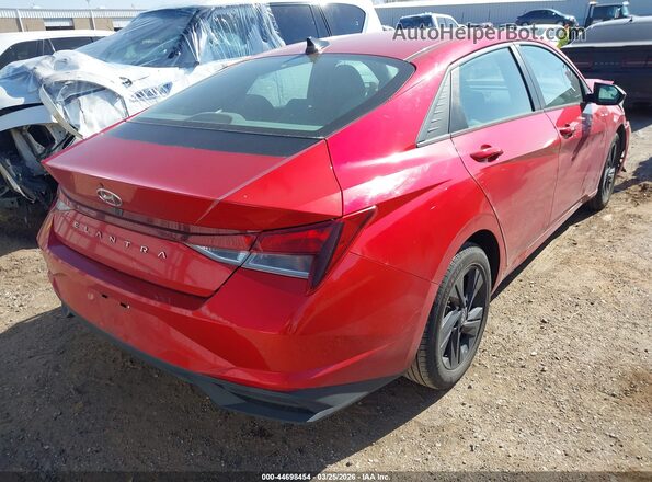 5NPLM4AGXMH023945 2021 HYUNDAI ELANTRA Красный Задняя правая четверть