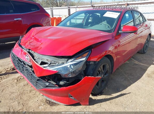 5NPLM4AGXMH023945 2021 HYUNDAI ELANTRA Красный Передняя левая четверть