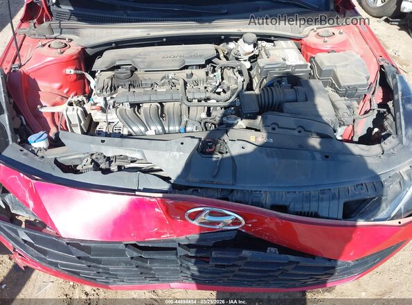 5NPLM4AGXMH023945 2021 HYUNDAI ELANTRA Красный Вид сзади