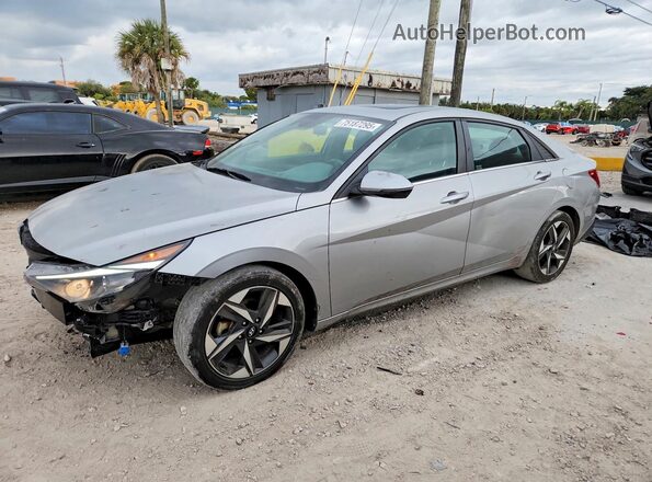 5NPLN4AG3NH069261 2022 HYUNDAI ELANTRA Серебряный Передняя левая четверть