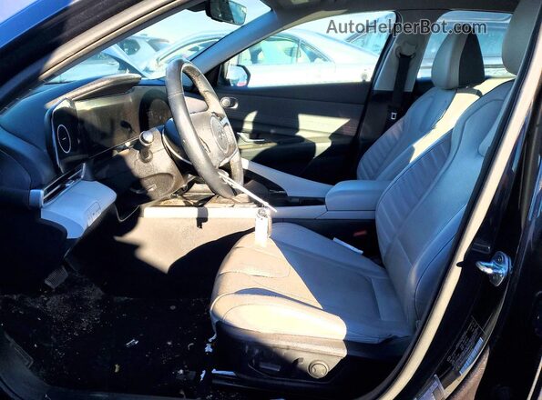 5NPLP4AG0MH043662 2021 HYUNDAI ELANTRA Gray Widok wnętrza z przodu