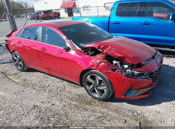 5NPLP4AG5PH117548 2023 HYUNDAI ELANTRA Красный Передняя правая четверть