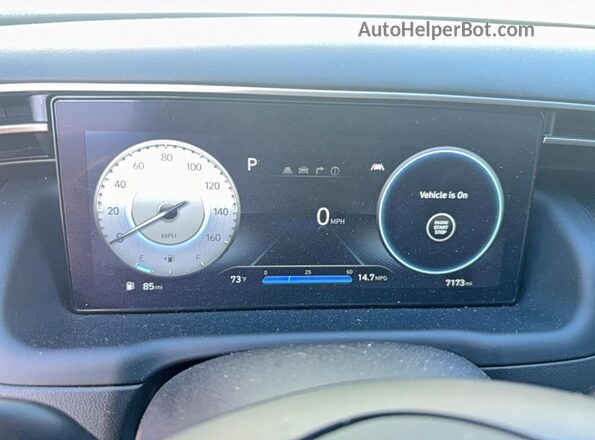 5NTJCDDF9RH110659 2024 HYUNDAI SANTA Gray Widok deski rozdzielczej