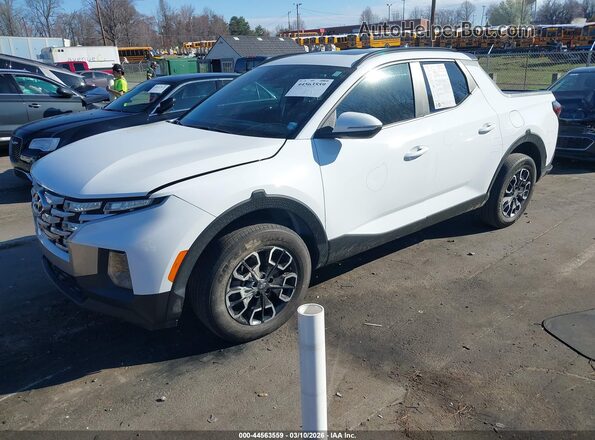 5NTJDDAF8NH036355 2022 HYUNDAI SANTA CRUZ White წინა მარცხენა ხედი სამი მეოთხედიდან