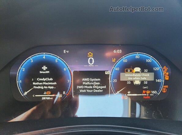 5TDAAAB53SS071905 2025 TOYOTA GRAND Серый Вид щитка приборов
