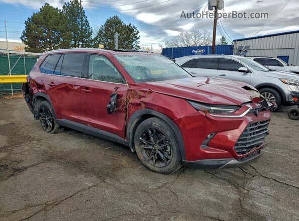 5TDAAAB54RS004305 2024 TOYOTA GRAND Бордовый Передняя правая четверть