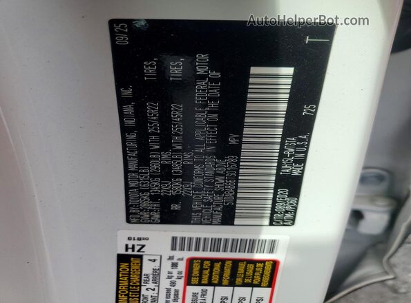 5TDABAB66TS016789 2026 LEXUS TX White Widok naklejki z numerem VIN