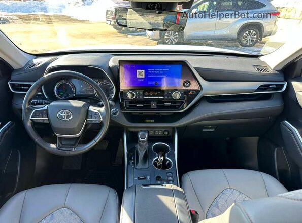 5TDABRCH1PS586316 2023 TOYOTA HIGHLANDER HYBRID Белый Вид панели приборов
