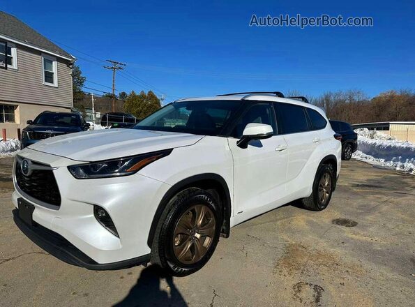 5TDABRCH1PS586316 2023 TOYOTA HIGHLANDER HYBRID Белый Передняя левая четверть
