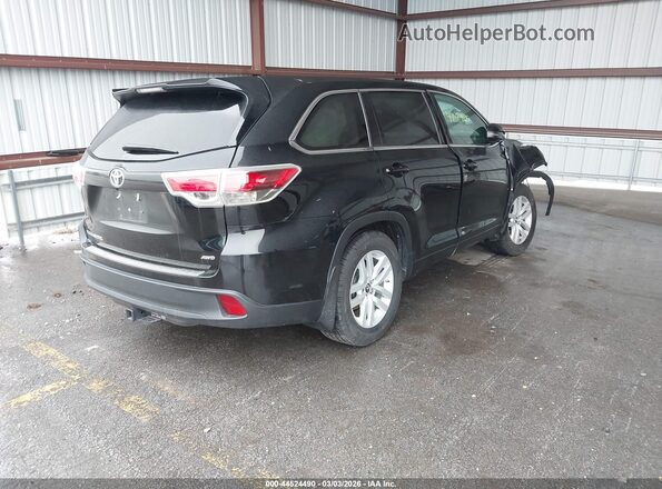 5TDBKRFH6GS348607 2016 TOYOTA LE Черный Задняя правая четверть