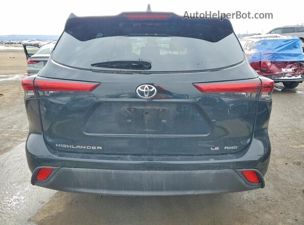 5TDBZRBH1LS502412 2020 TOYOTA HIGHLANDER Черный Вид сзади