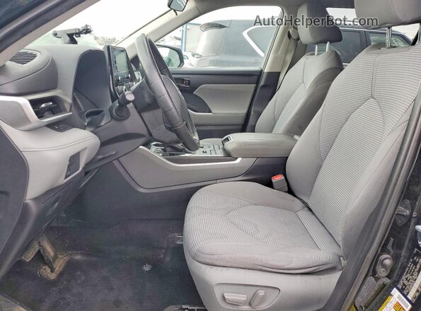 5TDBZRBH1LS502412 2020 TOYOTA HIGHLANDER Черный Вид салона спереди