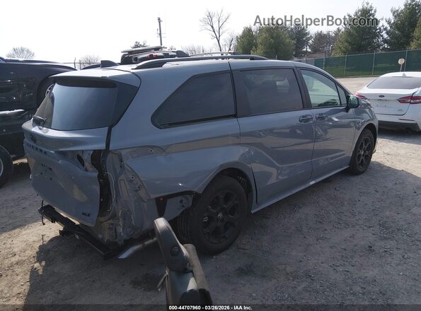 5TDCSKFC0SS214779 2025 TOYOTA SIENNA Gray Rear right