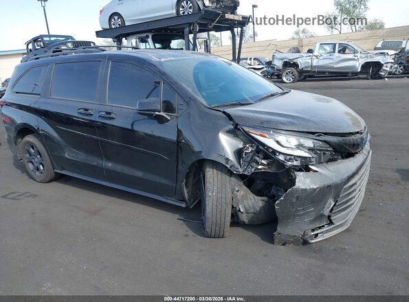 5TDCSKFC4SS175100 2025 TOYOTA SIENNA Black Widok zestawu wskaźników