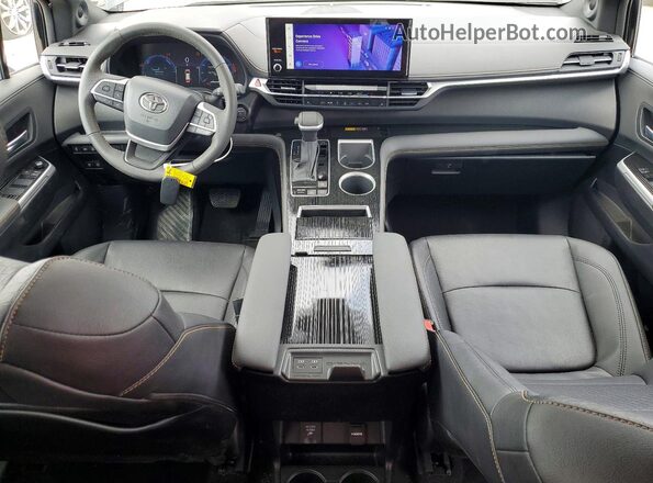 5TDCSKFC9SS180812 2025 TOYOTA SIENNA Black წინა პანელის ხედი