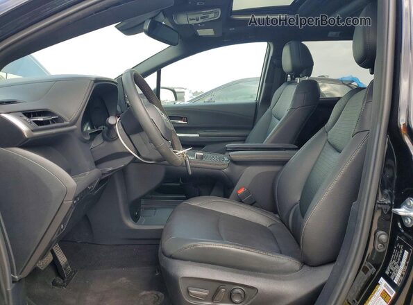 5TDCSKFC9SS180812 2025 TOYOTA SIENNA Black წინა სალონის ხედი