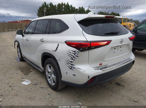 5TDCZRAH0MS533612 2021 TOYOTA HIGHLANDER Белый Задняя левая четверть