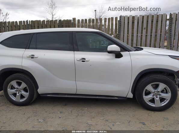 5TDCZRAH0MS533612 2021 TOYOTA HIGHLANDER Белый Панорамный вид салона 360°