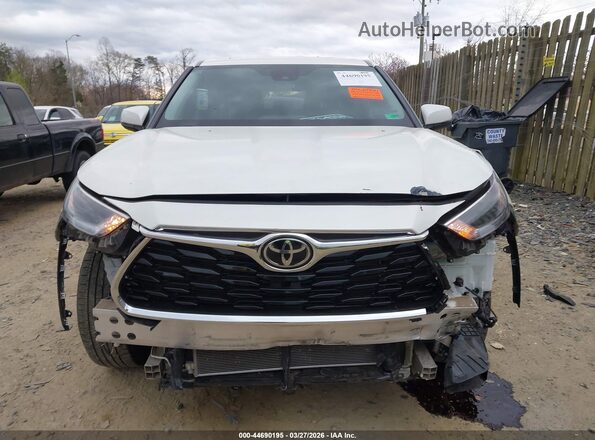 5TDCZRAH0MS533612 2021 TOYOTA HIGHLANDER Белый Вид задней части салона