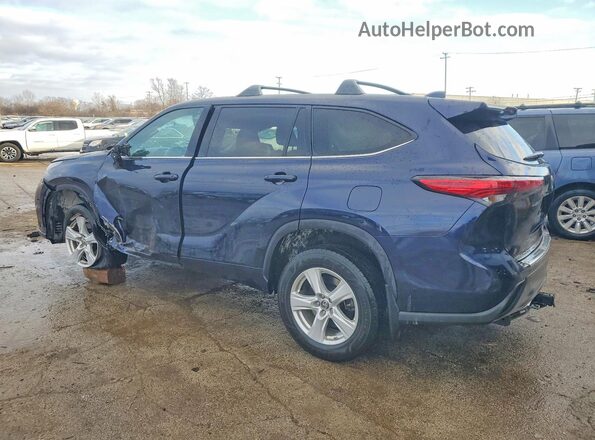 5TDCZRBH3MS095084 2021 TOYOTA HIGHLANDER Blue უკანა მარცხენა