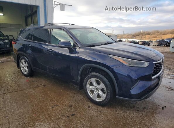 5TDCZRBH3MS095084 2021 TOYOTA HIGHLANDER Blue წინა მარჯვენა