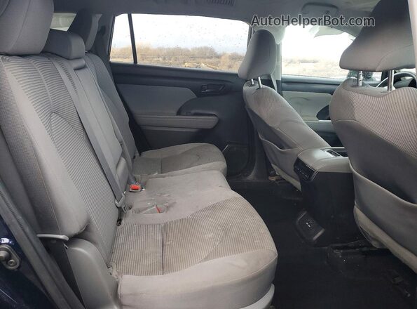 5TDCZRBH3MS095084 2021 TOYOTA HIGHLANDER Blue უკანა სალონის ხედი