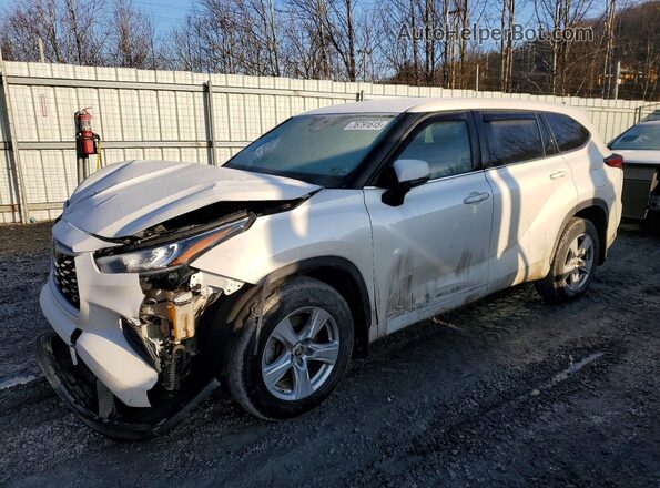 5TDCZRBH7LS500538 2020 TOYOTA HIGHLANDER Белый Передняя левая четверть