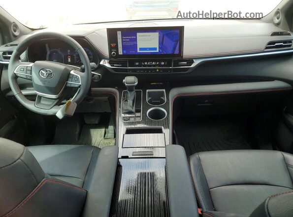 5TDDRKEC2SS237434 2025 TOYOTA SIENNA Silver Widok deski rozdzielczej