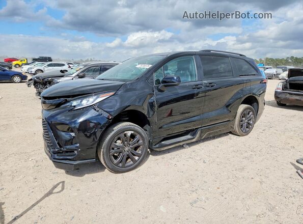 5TDDRKEC6SS231877 2025 TOYOTA SIENNA Черный Передняя левая четверть