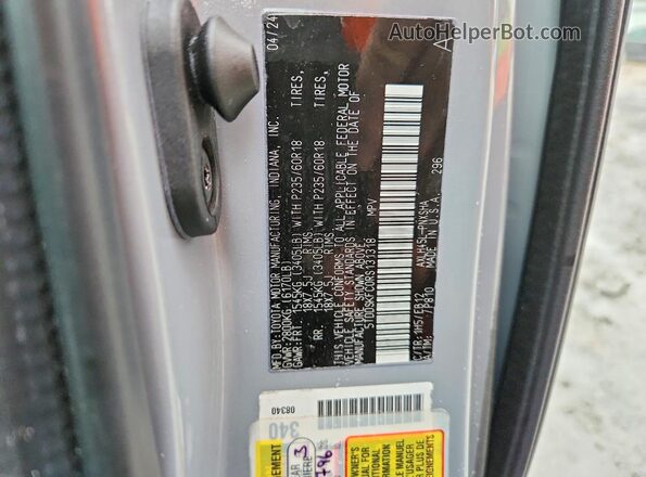 5TDDSKFC0RS131318 2024 TOYOTA SIENNA Серый Вид наклейки с VIN-кодом