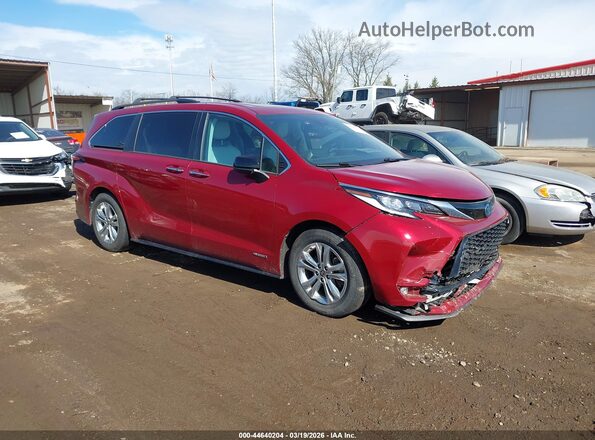 5TDDSKFC7MS020354 2021 TOYOTA SIENNA Maroon წინა მარჯვენა