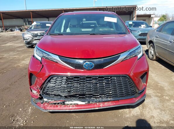 5TDDSKFC7MS020354 2021 TOYOTA SIENNA Maroon წინა ხედი